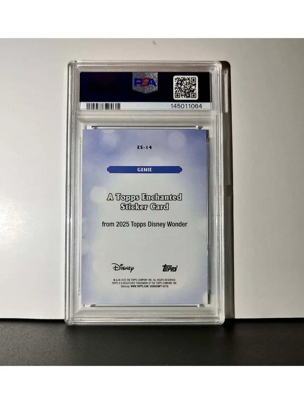 Genie 2025 Topps Disney #ES-14 Enchanted Sticker Card Aladdin PSA 9